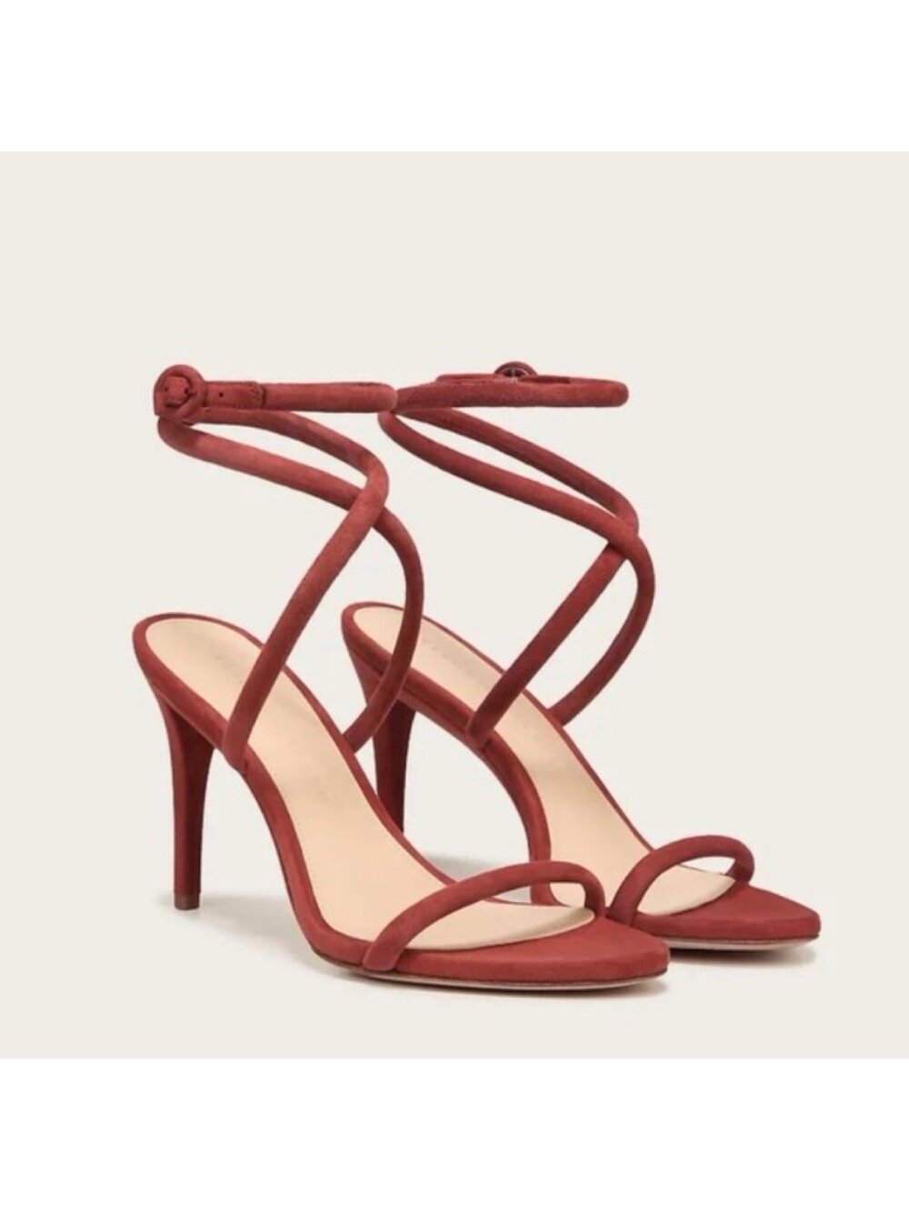 New Veronica Beard Marceline Strappy Sandals Redwood Sz 7